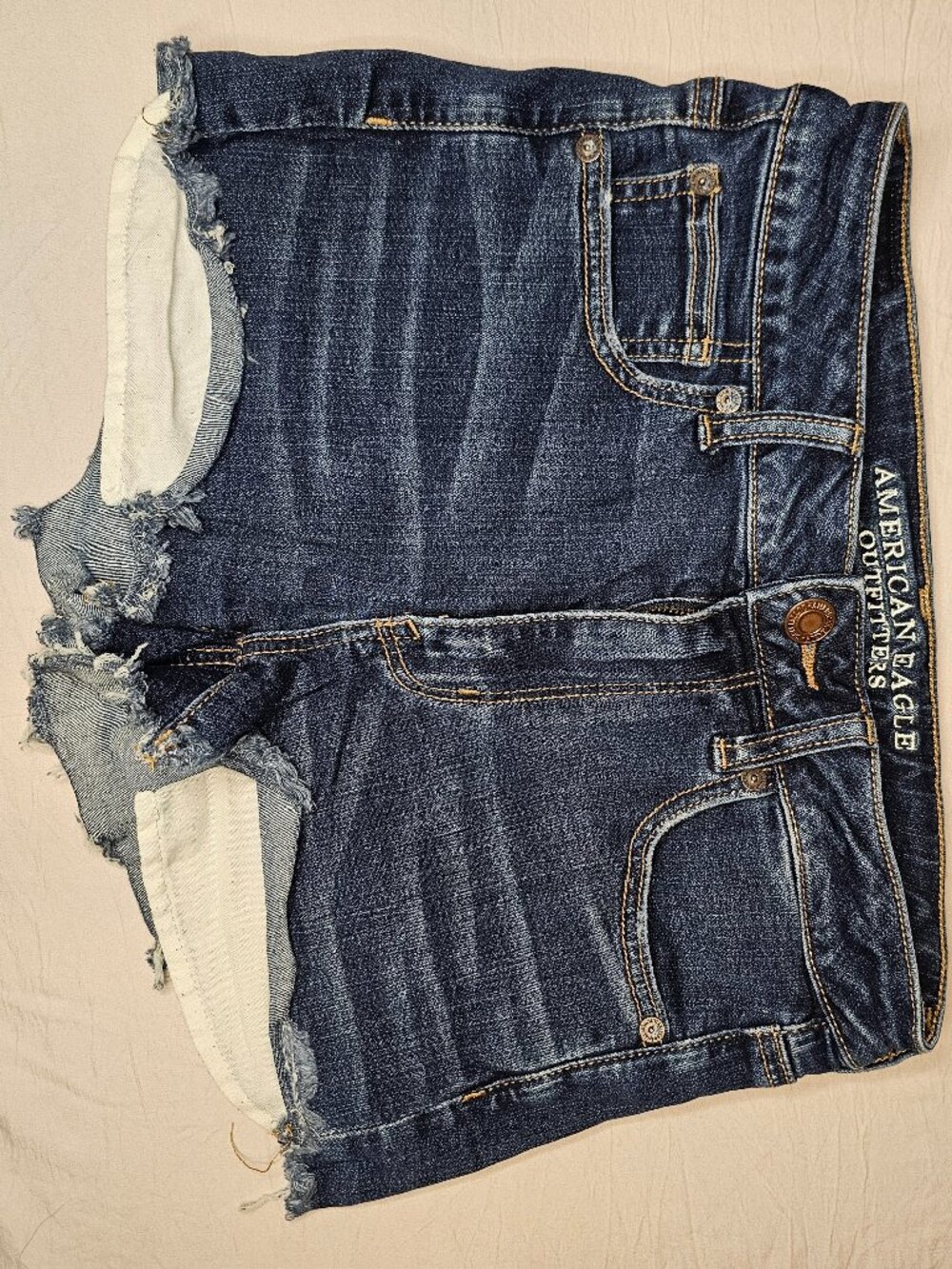 American Eagle Denim Shortie Shorts Size 8
